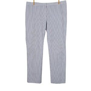 BROOKS BROTHERS NATALIE FIT SEERSUCKER CROPPED PANTS